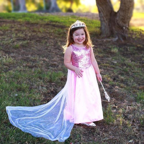 버터플라이 Butterfly Craze Pink Princess Halloween Costume Girls Dress w/Cape Tiara & Wand