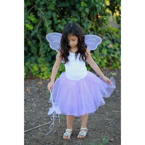 버터플라이 Butterfly Craze Purple Fairy Princess Tutu Wing Wand Set For Girls Dress up