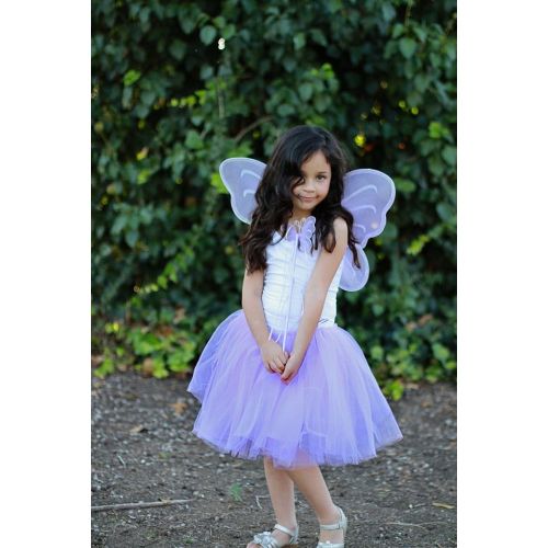 버터플라이 Butterfly Craze Purple Fairy Princess Tutu Wing Wand Set For Girls Dress up