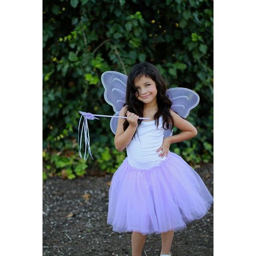 버터플라이 Butterfly Craze Purple Fairy Princess Tutu Wing Wand Set For Girls Dress up