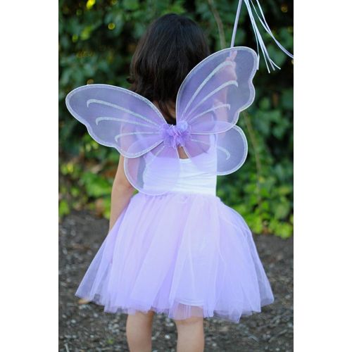 버터플라이 Butterfly Craze Purple Fairy Princess Tutu Wing Wand Set For Girls Dress up