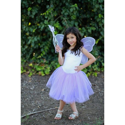 버터플라이 Butterfly Craze Purple Fairy Princess Tutu Wing Wand Set For Girls Dress up