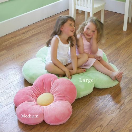 버터플라이 Butterfly Craze Girls Flower Floor Pillow Seating Cushion, for a Reading Nook, Bed Room, or Watching TV. Softer and More Plush Than Area Rug or Foam Mat