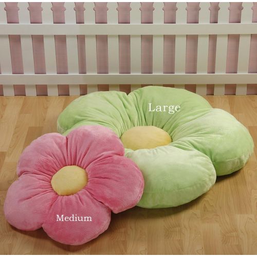 버터플라이 Butterfly Craze Heart To Heart Girls Flower Floor Pillow Seating Cushion, for a Reading Nook, Bed Room, or Watching TV. Softer and More Plush Than Area Rug or Foam Mat. 35, Green