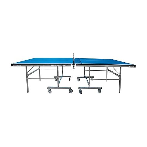 버터플라이 Butterfly Match 22 Rollaway Table Tennis Table Table Tennis Table | 22mm Top Ping Pong Table | Sturdy Ping Pong Table for Schools and Rec Centers | Sturdy Table Built for Easy Transport, Blue