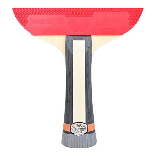 버터플라이 Revoldia CNF Pro-Line Table Tennis Racket | Combination Pips-Out/Pips-in Racket; for Close-to-The Table, Quick Attacker | The Identical Racket Used by Melanie Diaz | Recommended for World Class Play