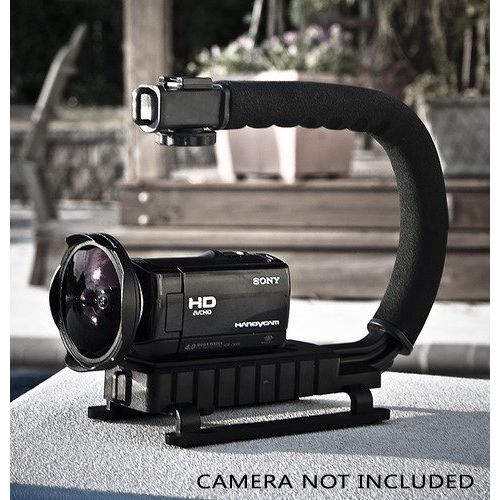 버터플라이 ButterflyPhoto Deluxe LED Video Light + Video Stabilizer Kit For Canon EOS-1D X Digital SLR Camera Includes Deluxe Video Bracket Action Stabilizing Handle + Deluxe LED Video Light Kit with Suppor