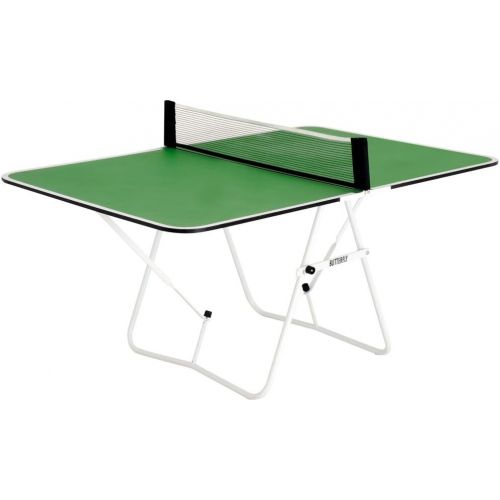 버터플라이 Butterfly Family Mini Ping Pong Table | 1 Piece Portable Ping Pong Table for Tailgating Games | 2ft Height | Great Ping Pong Table for Small Kids | Adjust Angles for Slower Play