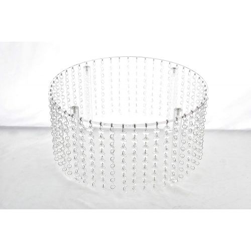  Butterflyevent Acrylic Crystal Transparent Cake Stand Chandelier cake stands cascading style(Dia 16)