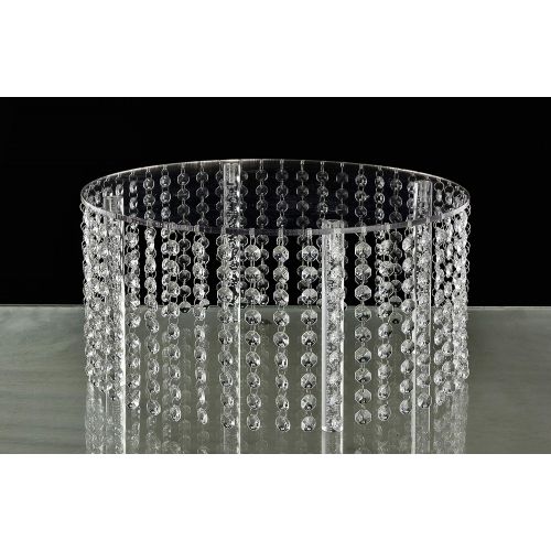  Butterflyevent Acrylic Crystal Transparent Cake Stand Chandelier cake stands cascading style(Dia 16)