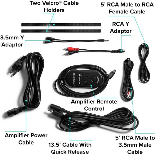  [Old Version] - ButtKicker Gamer2 Immersive Haptic Transducer w/ 90 Watt Power Amplifier - Easy-Clamp for Sim Rigs or Chairs (BK-GK2)