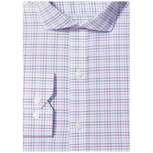  Buttoned+Down Amazon Brand - BUTTONED DOWN Mens Tailored Fit Check Dress Shirt, Supima Cotton Non-Iron