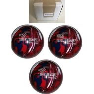 New Listing - (5 inch- 3lbs. 10 oz.) Pack of 3 EPCO Duckpin Bowling Balls - Urethane - Dark Red, Royal & White