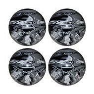 EPCO Candlepin Bowling Ball- Marbleized - Black, White & Grey - 4 Balls