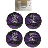 BuyBocceBalls New Listing - Pack of 4 EPCO Candlepin Bowling Balls - Cobra Pro Rubber - Lavender & Black (4 1/2 inch- 2lbs. 7oz.)
