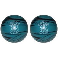 BuyBocceBalls EPCO Duckpin Bowling Ball- Cobra Pro Rubber, Teal & Black - 2 Balls