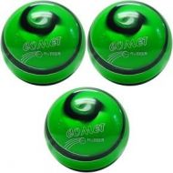 BuyBocceBalls EPCO Duckpin Bowling Ball- 3 Comet Pro Rubber - Green, Black & White Balls