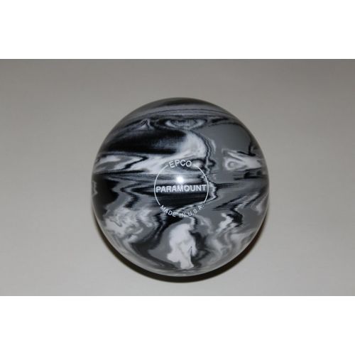  BuyBocceBalls EPCO Duckpin Bowling Ball- Marbleized - Black, White & Grey Single Ball