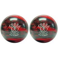 BuyBocceBalls EPCO Duckpin Bowling Ball- 2 Cobra Pro Rubber, Red & Black Balls