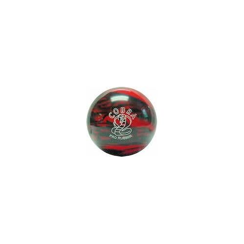  BuyBocceBalls EPCO Duckpin Bowling Ball- Cobra Pro Rubber, Red & Black Single Ball