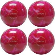 BuyBocceBalls EPCO Candlepin Bowling Ball- Starline - Hot Pink & Pearl - 4 Balls