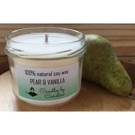 BuyCandlesbyCaroline Pear & Vanilla scented Soy Candle