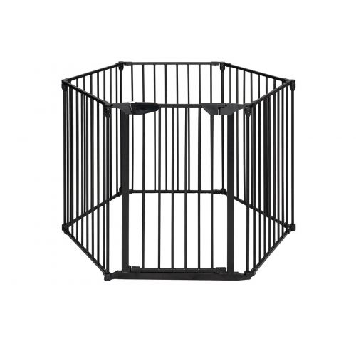  Buy-Hive Fireplace Fence 6 Panels Safety Guard Playpen Home Pet Fire Screen Barrier Gate Freestanding Play Yard