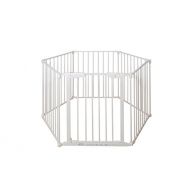 BuyHive 6 Panels Fireplace Fence Safety Playpen Home Pet Dog Fence Gate Freestanding Play Yard