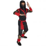 BuySeasons Tough Black and Red Ninja Child Halloween Costume