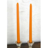 Buyadalia Pair Beeswax 12 Orange Halloween Taper Candles Hand Crafted By The Beekeeper