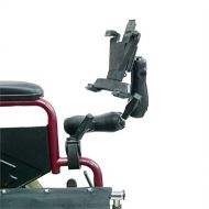 Buybits Wheechair RailTube Mount with Extension and Flexible Fit Tablet Holder (SKU 21152)