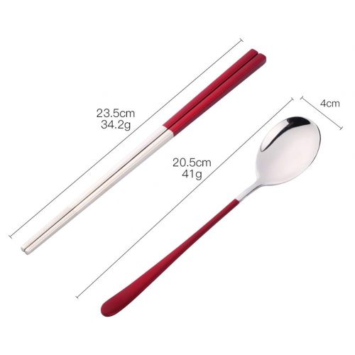  Buyer Star 4 sets of chopsticks and spoon set for 4 people