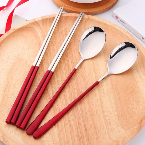  Buyer Star 4 sets of chopsticks and spoon set for 4 people