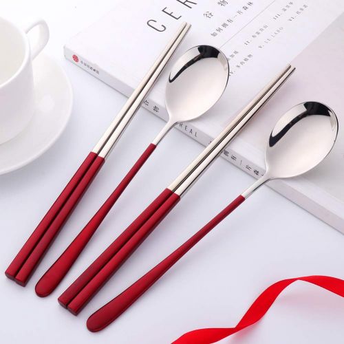  Buyer Star 4 sets of chopsticks and spoon set for 4 people