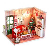 By Axiba Axiba Miniature DIY Wooden Dollhouse Mini Creative Room With Furniture, Accessories & Kits | Cute Elegant Dollhouse With Lights & Easy Assembly | Great Gift Idea for Birthdays,Coll