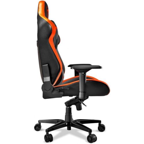  By COUGAR Cougar Armor Titan ultimate gaming chair with premium breathable pvc leather, 160kg support, 170 degree reclining (Black and Orange)