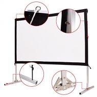 100 Standing Portable Fast Folding Projector Screen w/Carry Bag - By Choice Products