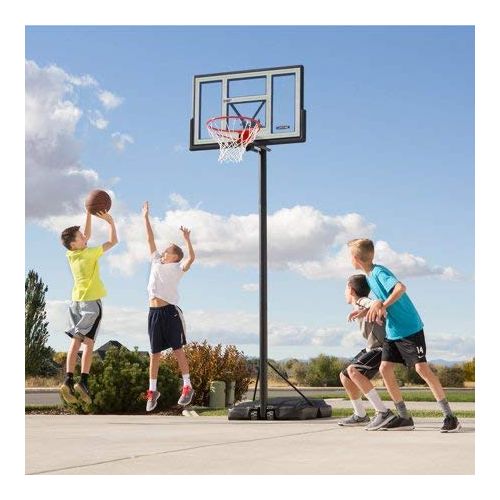  By Lifetime Lifetime Adjustable Portable Basketball Hoop (46-Inch Polycarbonate), 90584