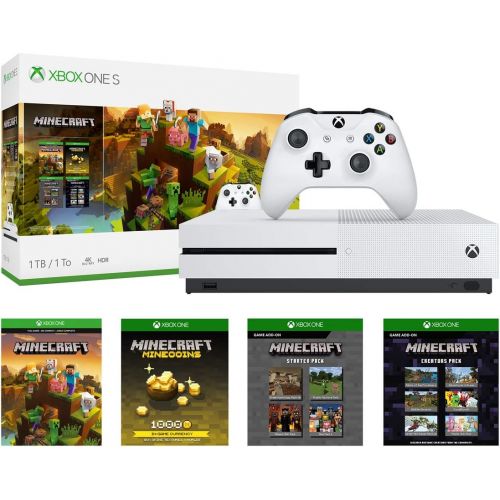  By Microsoft Xbox One S 1TB Console - Minecraft Creators Bundle (Discontinued)