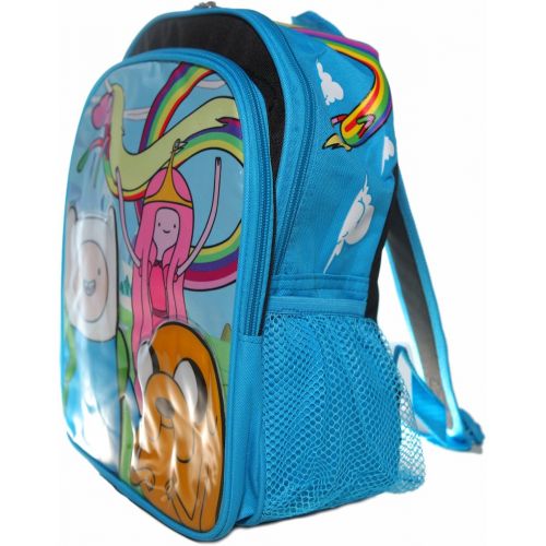 By Ruz Ruz Adventure Time Jake, Finn and Princess Bubblegum Small Backpack Bag