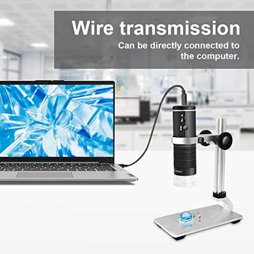  [아마존베스트]Cainda WiFi Digital Microscope for iPhone Android Phone Mac Windows HD 1080P Video Recording 50-1000X Magnification Wireless Portable Microscope with Adjustable Metal Stand and Car