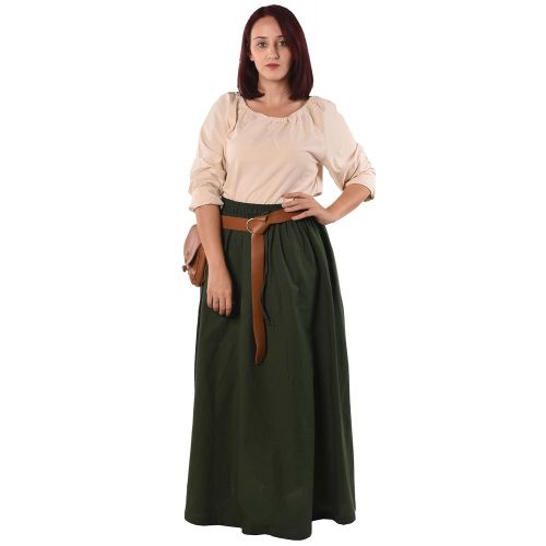  ByCalvina - Calvina Costumes Isolde Womens Medieval Renaissance Peasant Skirt and Blouse Set