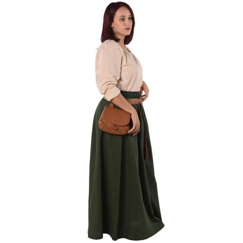  ByCalvina - Calvina Costumes Isolde Womens Medieval Renaissance Peasant Skirt and Blouse Set