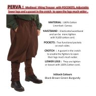 ByCalvina - Calvina Costumes byCalvina - Calvina Costumes THORKEL Medieval Trousers by CALVINA Costumes - Made in Turkey