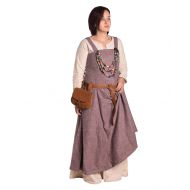 ByCalvina - Calvina Costumes Anna - Medieval Viking Apron Overdress with Laced Back - Made in Turkey