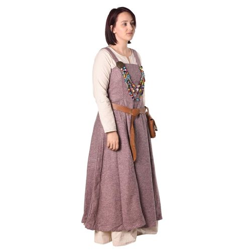  ByCalvina - Calvina Costumes Anna - Medieval Viking Apron Overdress with Laced Back - Made in Turkey
