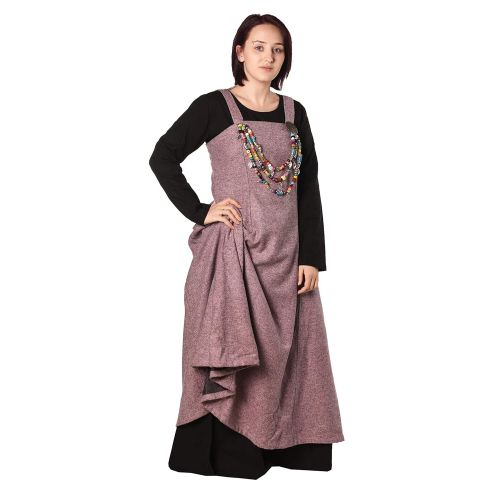  ByCalvina - Calvina Costumes Anna - Medieval Viking Apron Overdress with Laced Back - Made in Turkey