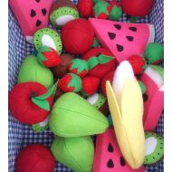 /ByGeorgeKids Felt Fruit Toy Set: pretend kitchen play
