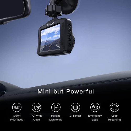  [아마존베스트]Byakov Dash Cam, 1080P Dash Camera for Cars with 170° Wide Angle, Car Camera with Night Vision, WDR, G-Sensor, Parking Monitor, Loop Recording