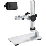 Aluminum Alloy Stand Holder for USB/Wi-Fi Digital Microscope, Bysameyee Universal Diameter Metal Mount with Microscope Carrying Case (No Light)